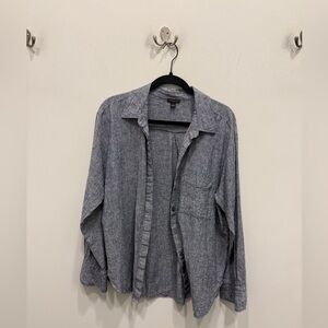Ann Taylor Gray Lightweight Shirt Jacket